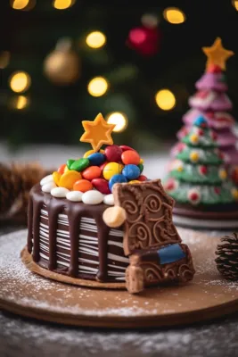 圣诞节日蛋糕庆祝节日甜点摄影图 圣诞节日蛋糕庆祝节日甜点摄影图