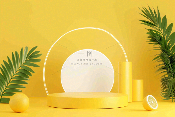 电商促销简约立体几何海报背景电商C4D展台背景 电商促销简约立体几何海报背景电商C4D展台背景