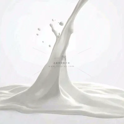 白色的牛奶飞溅摄影图