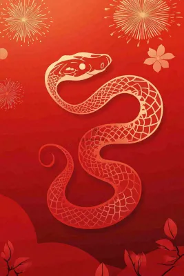 蛇年春节新年背景