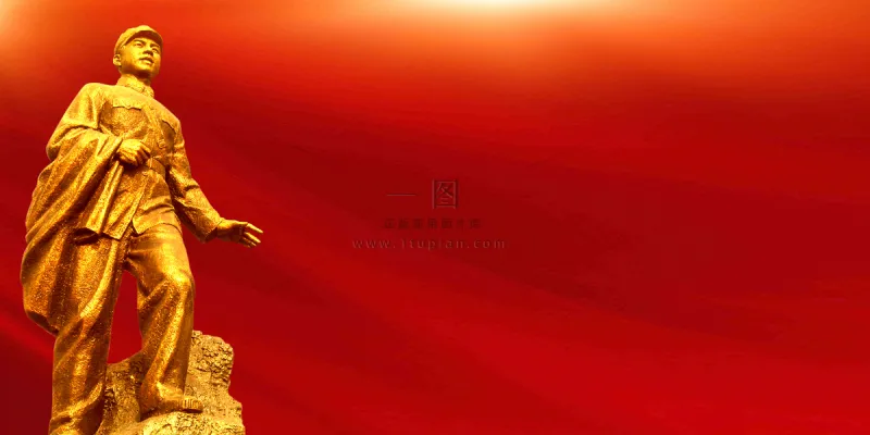 雷锋纪念日节日庆祝海报背景