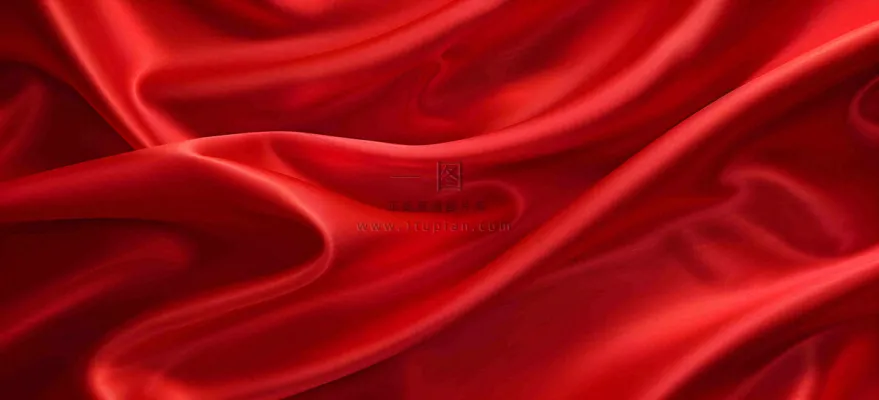 深红色丝绸纹理背景