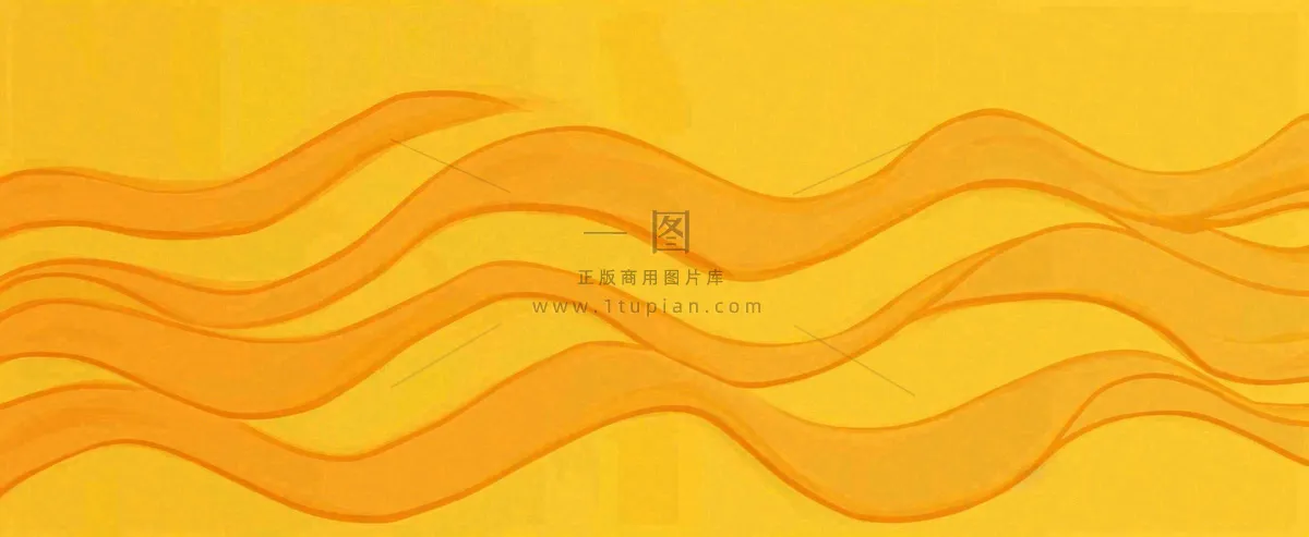 黄色橙色渐变波浪条纹