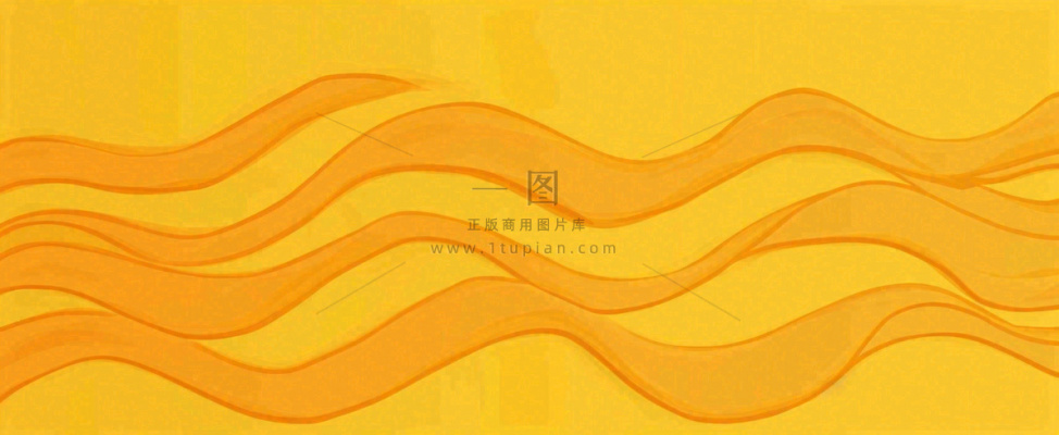 黄色橙色渐变波浪条纹