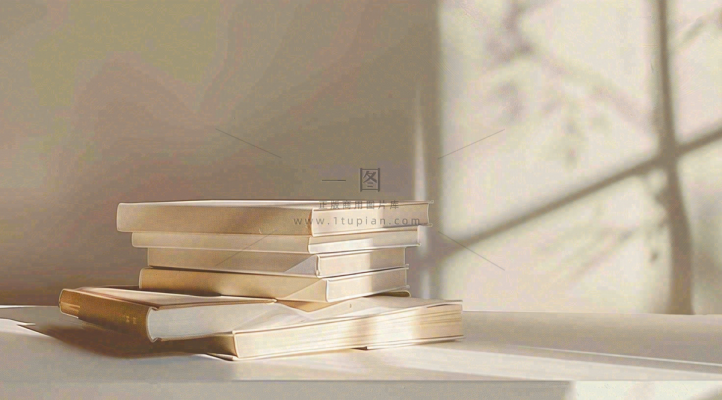 文静花瓶装饰书本阅读知识世界读书日摄影图