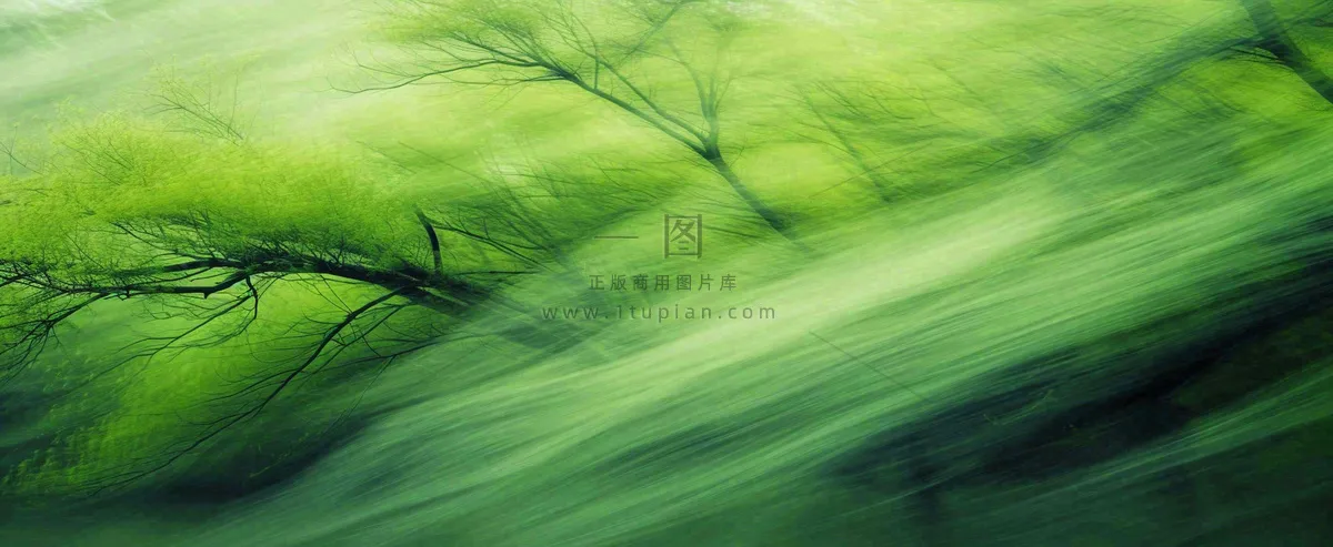 绿色植物树木绚丽虚幻背景