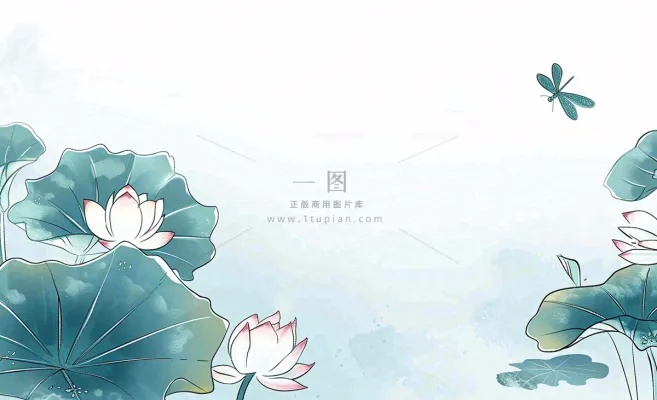 秋天插画风景处暑背景 秋天插画风景处暑背景