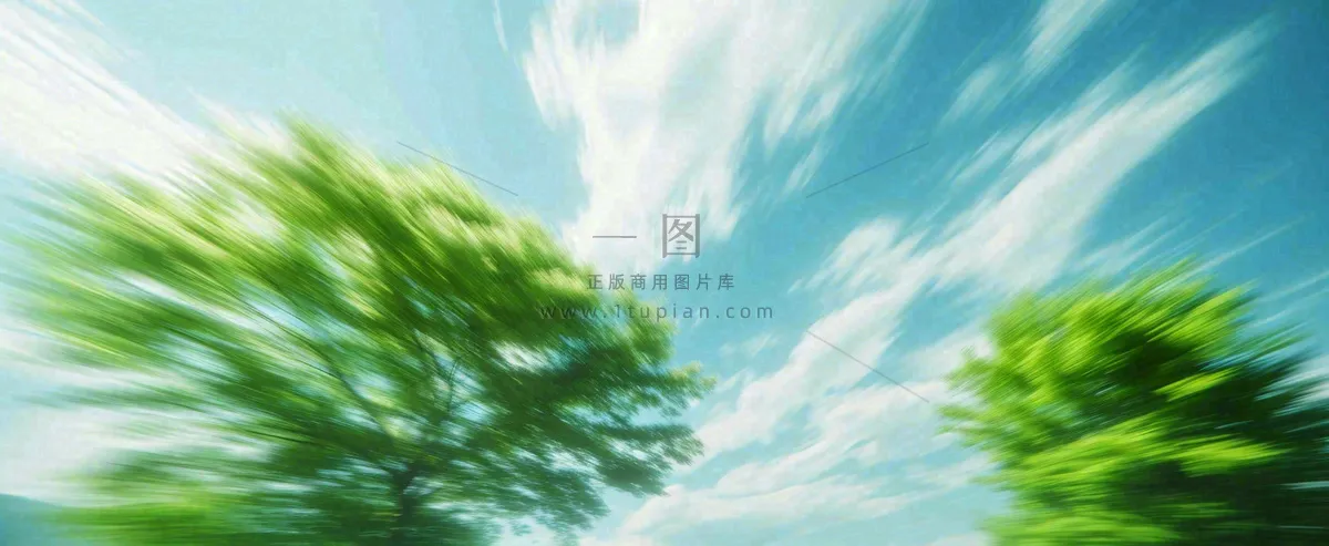 高山模糊绿树植物光影,大自然摄影图