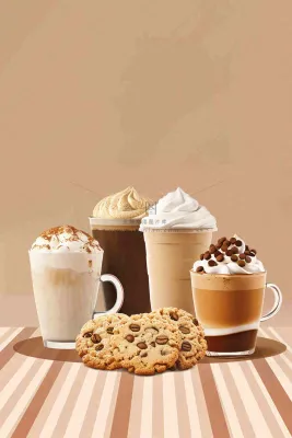 夏日饮品饮料清凉背景