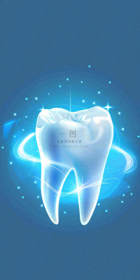 牙医牙科牙齿清洁美白插画背景