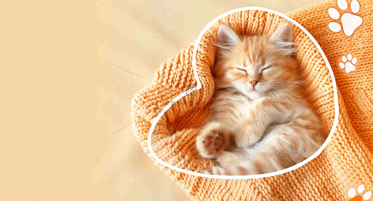 宠物常识宠物攻略猫狗卡通插画背景