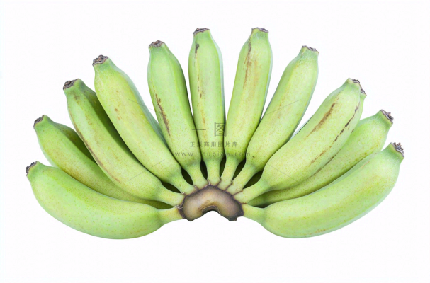 绿色香蕉青香蕉水果摄影图
