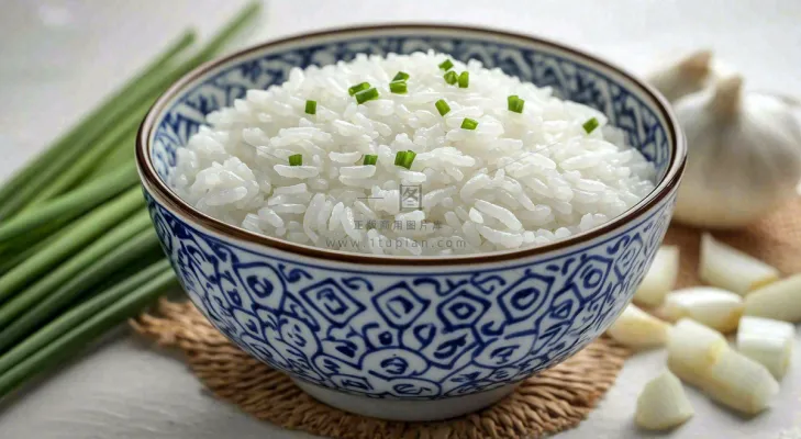 白米饭主食粮食食物摄影图