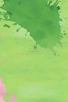 清新绿色纸张泼墨水墨纹理 清新绿色纸张泼墨水墨纹理