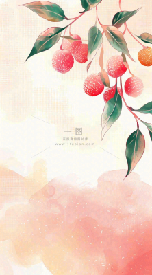 秋天挂满果实的树枝秋收水彩国画插画立秋秋分背景 秋天挂满果实的树枝秋收水彩国画插画立秋秋分背景