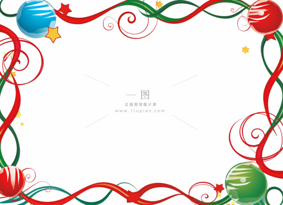 圣诞边框装饰圣诞树圣诞老人可爱卡插画背景 圣诞边框装饰圣诞树圣诞老人可爱卡插画背景