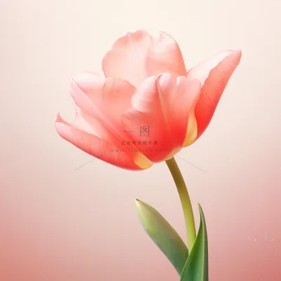 粉色清新郁金香鲜花背景 粉色清新郁金香鲜花背景