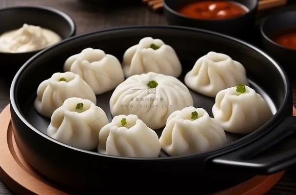 包子汤包小笼包早餐美食摄影图