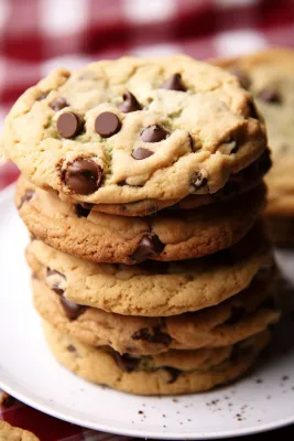 巧克力曲奇饼干下午茶摄影图