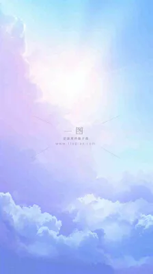 自然紫蓝色天空云层云彩漂浮浪漫阳光摄影