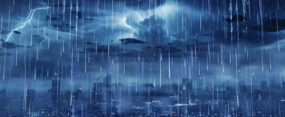 暴雨预警暴雪预警通知公告背景