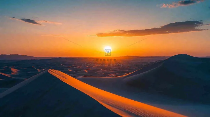 沙漠敦煌沙丘黄土大漠风光摄影图