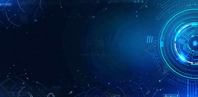 数码科技线光几何背景 数码科技线光几何背景