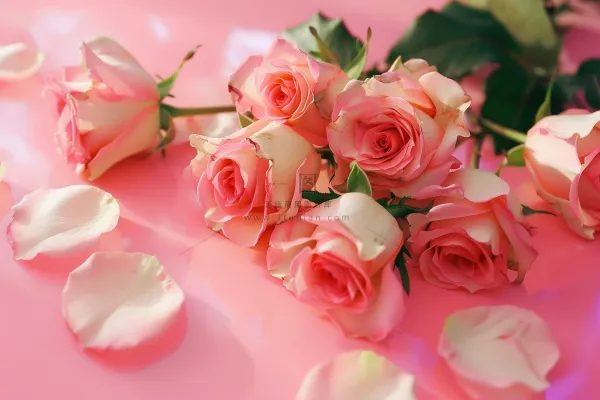 玫瑰花鲜花妇女节礼物摄影图