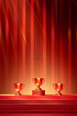 销量冠军销售红色大气奖杯背景 销量冠军销售红色大气奖杯背景