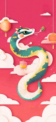 蛇年春节新年背景 蛇年春节新年背景