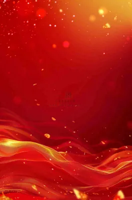 简约红色纹理背景金色颗粒光效科技线条国庆党建年会活动背景