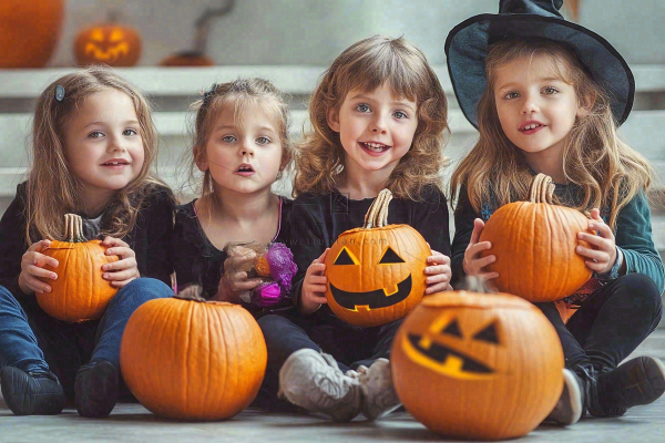 疯狂万圣节搞怪装扮人物女巫摄影图