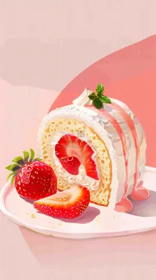 面包蛋糕甜点美食摄影图