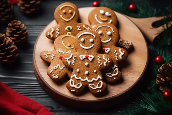 姜饼人饼干圣诞节日摄影图  姜饼人饼干圣诞节日摄影图