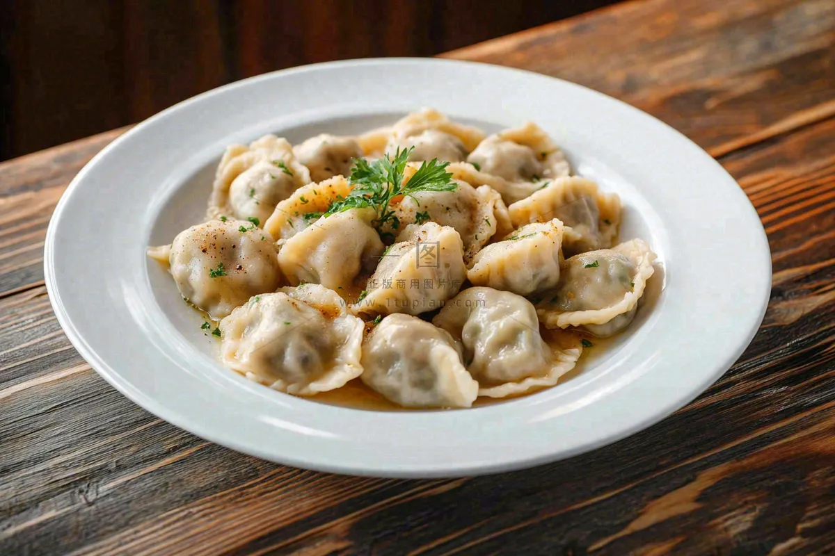 饺子中国传统美食立冬冬至摄影图