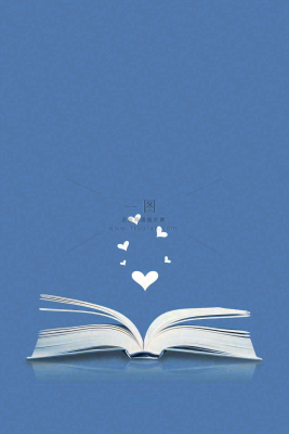 翻开的书本知识海洋阅读教师节蓝色背景