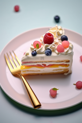 下午茶蛋糕奶油甜点摄影图