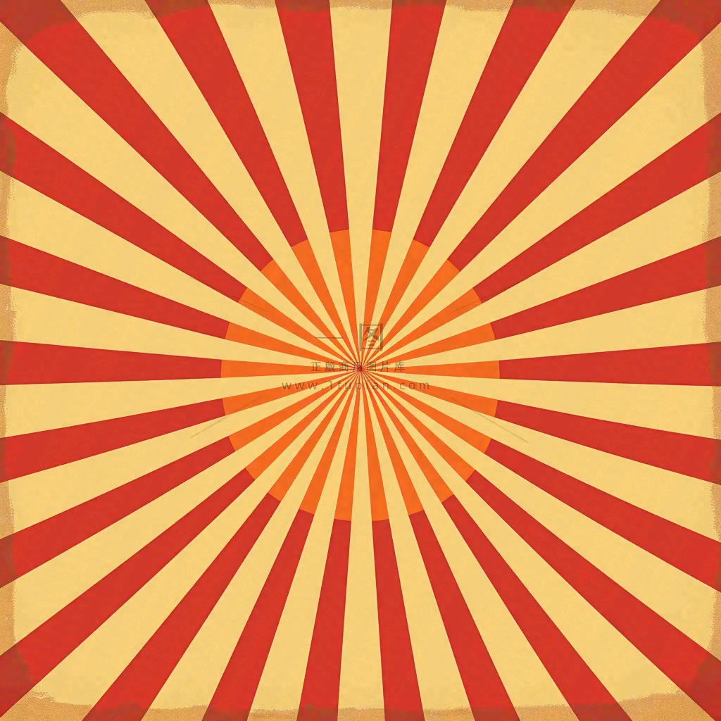 放射渐变绚丽，红黄色背景