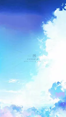 自然紫蓝色天空云层云彩漂浮浪漫阳光摄影