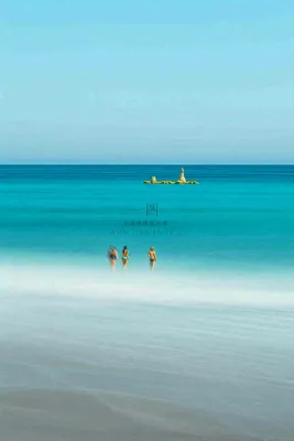 夏日海边海景蓝色清新海水游玩度假,大暑小暑 夏日海边海景蓝色清新海水游玩度假,大暑小暑