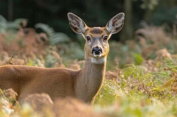 鹿动物山间草原的鹿摄影图 鹿动物山间草原的鹿摄影图