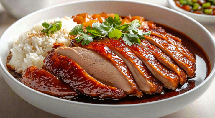 美味烧鹅广式美食摄影图