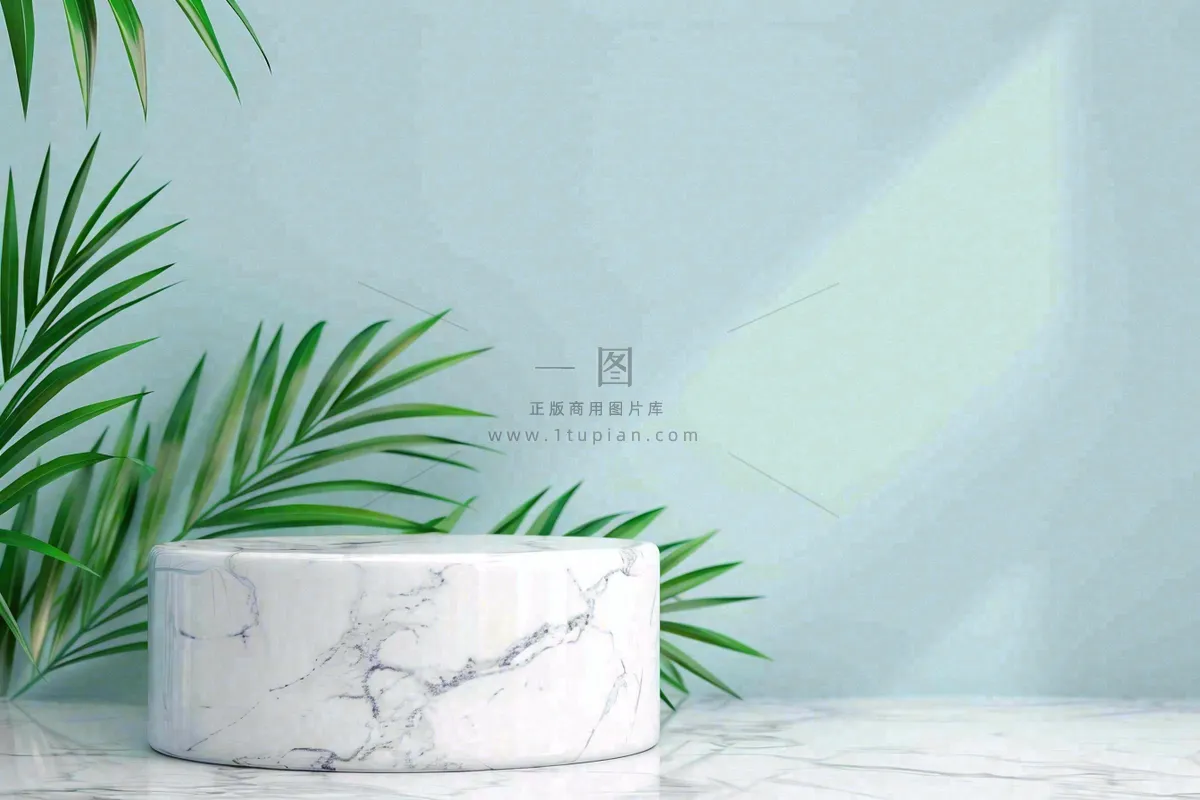 电商促销简约立体几何海报背景电商C4D展台背景