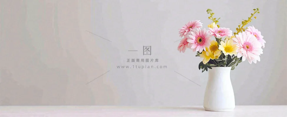 桌面花瓶花束简约情人节花束室内装饰摄影图