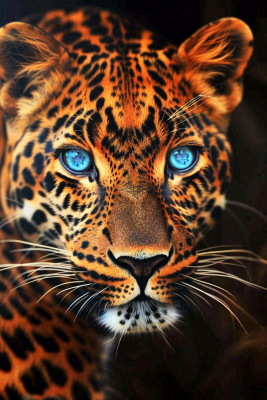 猎豹凶猛的豹子头部面部特写保护动物摄影图