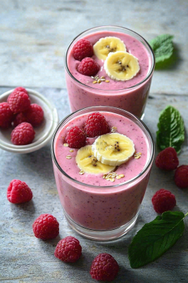 水果酸奶下午茶饮品摄影图