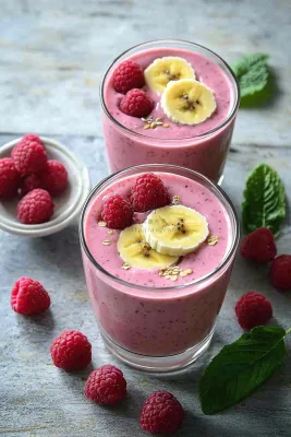 水果酸奶下午茶饮品摄影图