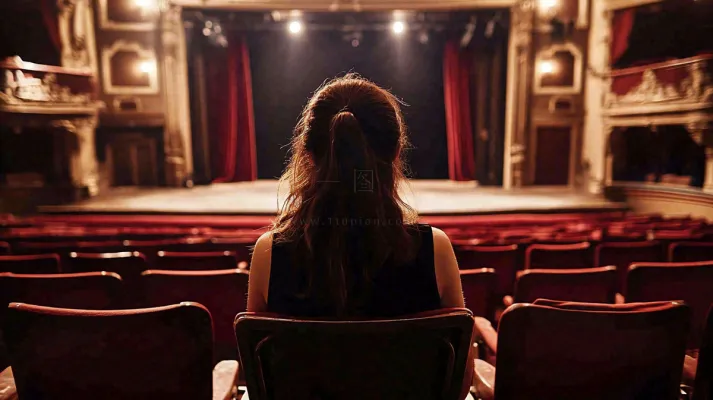 电影院观影的人观众摄影图 