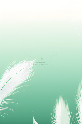 清新大气绿色芦苇羽毛背景 清新大气绿色芦苇羽毛背景