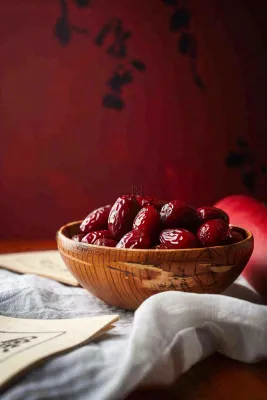 红枣干果红色国风喜庆小年除夕夜摄影图 红枣干果红色国风喜庆小年除夕夜摄影图